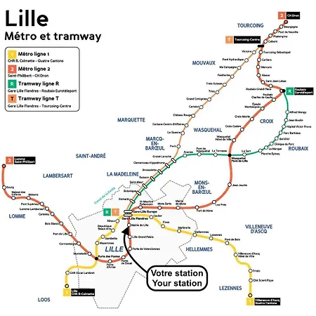 Centre - Superb Bright Parking Apartment Lille